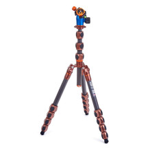 Fotoaparato trikojis - 3 Legged Thing Pro 2.0 Albert Carbon su AirHed Pro bronzos spalvos