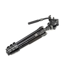 Stovas - Fotopro S5i Video Tripod, 5kg talpa, skysčio galva, lengvas Stovas - Fotopro S5i Video Tripod, 5kg talpa, skysčio galva, lengvas
