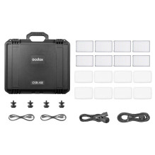 Lighting Equipment - Godox C5R K8 Mobile RGB LED 8 Light Kit with Charging Case Lighting Equipment - Godox C5R K8 Mobile RGB LED 8 Light Kit with Charging Case