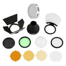 Apšvietimo įranga - Godox R1 RGB apvalus LED šviestuvas su AK R1 rinkiniu