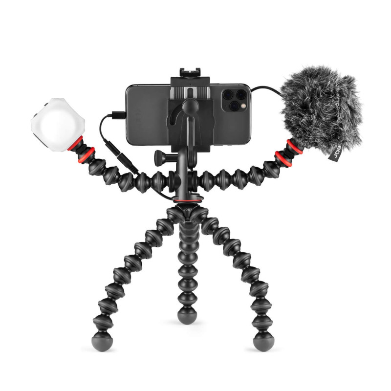 Vaizdo Įranga - Joby Mobile Vlogging Kit (Joby, Tripod, Smartphone Mount, Microphone)