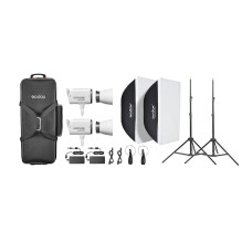 LED Video Lighting Kit - Godox Litemons LA300Bi LED Video Lighting Kit with 2 Lights LED Video Lighting Kit - Godox Litemons LA300Bi LED Video Lighting Kit with 2 Lights