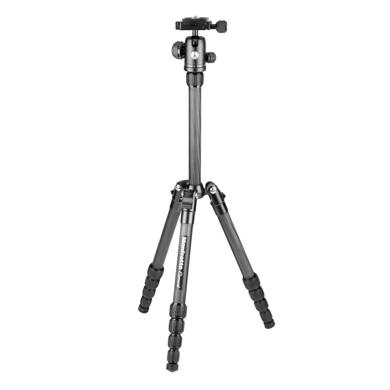 Stovas - Manfrotto Element Traveller Small Carbon, Laiko 4 kg, Maksimalus Aukštis 143 cm, Juodas