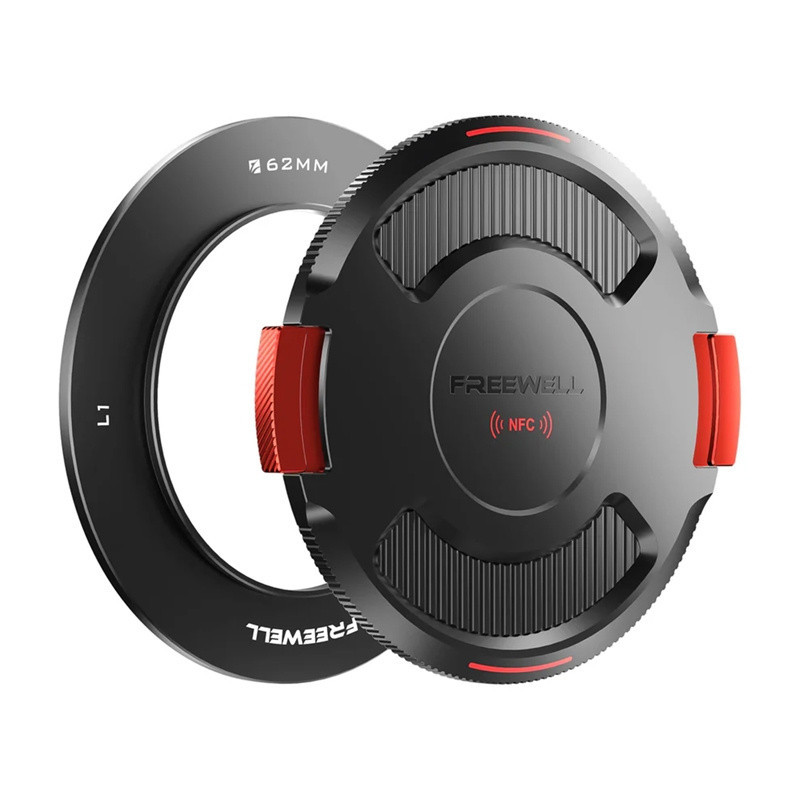 Filtrų Tvirtinimo Sistema - Freewell 62 mm Pagrindinis Žiedas Su Dangteliu Ir NFC Moduliu