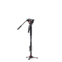 Kameros Monopodas - Manfrotto Vaizdo 4 Sekcijų Su Vaizdo Galvute
