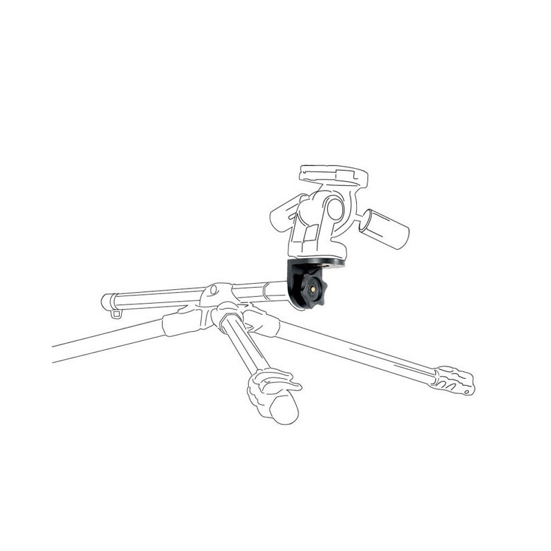 Adapteris - Manfrotto 90° kampinis adapteris galvoms trikojams juodas