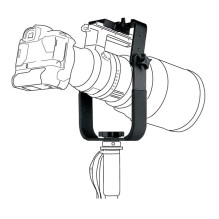 Trikojų galvutė - Manfrotto Telefoto objektyvo galva, suderinama su stovais ir monopodais