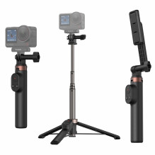 Fotoaparato Trikojis - Telesin S1-CSS-08 17-60 cm Asmenukių Lazda Su "GoPro" Tvirtinimu, Telefono Laikikliu, U Fotoaparato Trikojis - Telesin S1-CSS-08 17-60 cm Asmenukių Lazda Su "GoPro" Tvirtinimu, Telefono Laikikliu, U