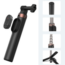 Camera Tripod - Telesin S1-CSS-08 17-60 cm Selfie Stick with GoPro Mount, Phone Holder, USB-C Remote Control