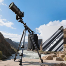 Photography Tripod - Ulanzi TT59 175 cm, 3 kg Load, Aluminum, Black / Gray Photography Tripod - Ulanzi TT59 175 cm, 3 kg Load, Aluminum, Black / Gray