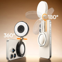 LED Lamp - Ulanzi LM23 Adjustable 10-100% 2 500-8 500 K 400 mAh USB-C Magnetic White