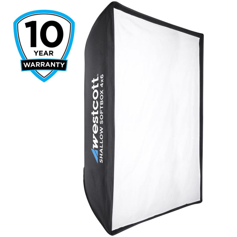 Apšvietimo įranga - Westcott Shallow 4x6 Softbox Silver Interior