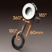 LED Lamp - Ulanzi ML05 10-100 % 2500-9000 K 600 mAh USB-C Mirror White