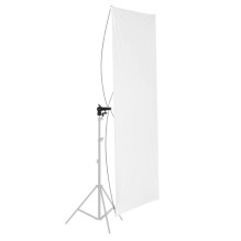 Photography reflector holder - 60x120cm double-sided reflector with holders silver / white Photography reflector holder - 60x120cm double-sided reflector with holders silver / white