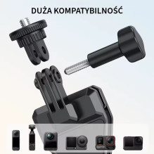 Veiksmo kameros tvirtinimo spaustukas - VRIG AC-93 GoPro su 1 / 4″ sriegiu