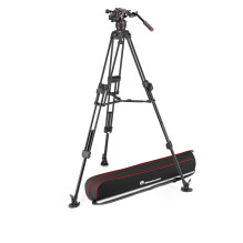Vaizdo Įrašų Trikojis - Manfrotto 645 Alu Fast Twin Su Nitrotech 608 Galvute, Juodas