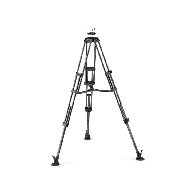 Trikojis - Manfrotto Pro Video Carbon 100 / 75mm su viduriniu skirstytuvu