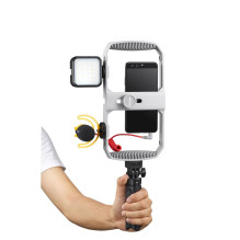 Vaizdo įrašymo rinkinys - Godox VK1 UC Shotgun Mic, RGB LED Light, Smartphone Rig, Mini Tripod Vaizdo įrašymo rinkinys - Godox VK1 UC Shotgun Mic, RGB LED Light, Smartphone Rig, Mini Tripod