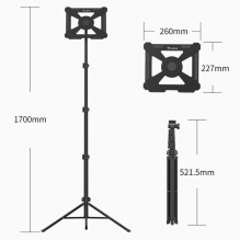 Stovas - Ulanzi VIJIM LT01 Lengvas Reguliuojamas Stovas 60-150cm Juodas Stovas - Ulanzi VIJIM LT01 Lengvas Reguliuojamas Stovas 60-150cm Juodas