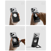 Telefono Trikojis - ULANZI MagSnap Stovas PS01 Grafito Juodas 10 × 6,4 × 0,7 cm 63 g Telefono Trikojis - ULANZI MagSnap Stovas PS01 Grafito Juodas 10 × 6,4 × 0,7 cm 63 g