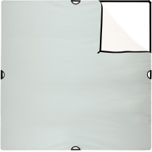 Lighting accessory - Westcott Scrim Jim Large Bounce Fabric (1.8 x 1.8m, Silver / White)