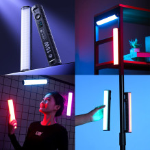 LED Lemputė - ULANZI B15RGB 15 W 1 800-9 000 K RGB LED Vamzdinė Lempa LED Lemputė - ULANZI B15RGB 15 W 1 800-9 000 K RGB LED Vamzdinė Lempa