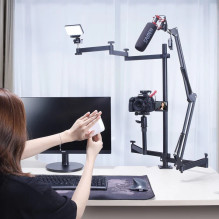 Stand - Ulanzi UURig Table Top Live Broadcast Stand Adjustable Height Black Stand - Ulanzi UURig Table Top Live Broadcast Stand Adjustable Height Black