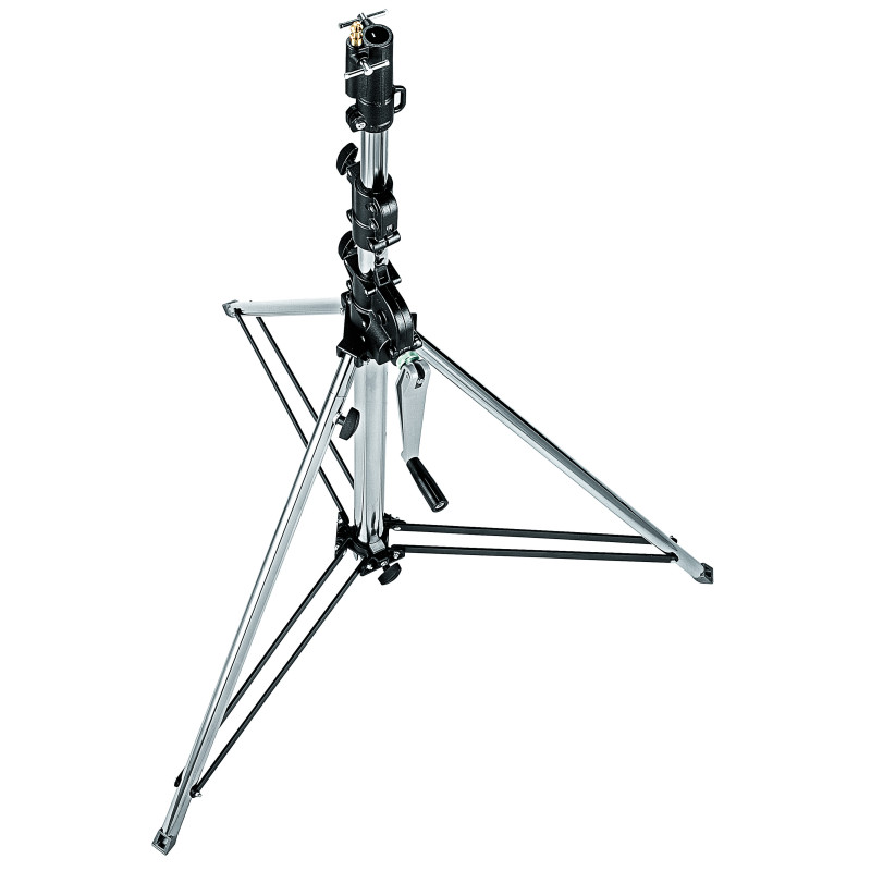 Trikojo stovas - Manfrotto WIND UP Trumpas Plieninis Juodas