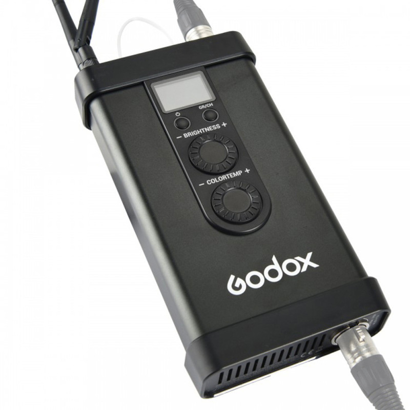 LED light control panel - Godox FL150 control panel with V-Mount battery plate and 4-pin XLR connector