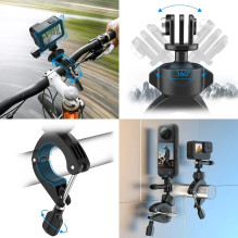 Camera mount - Telesin TE-HBM-004 handlebar mount GoPro 9-38mm 360° rotation Camera mount - Telesin TE-HBM-004 handlebar mount GoPro 9-38mm 360° rotation