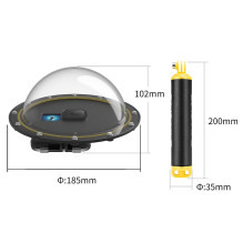 Action Camera Underwater Case - Telesin GP-DMP-T09 Dome Port, For GoPro Hero 9-13 Black