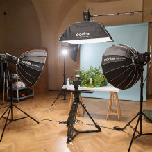 Apšvietimo įranga - Godox LE300Bi Bi Color LED Video Light 2800K-6500K Black