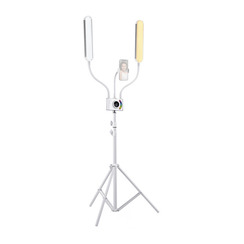 Dvigubas apšvietimo rinkinys - Neewer BH40B 528 LED, Reguliuojamas 2500K-10000K, CRI 98+ - Juoda