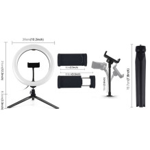 LED žiedinė lempa 26cm LED žiedinė lempa 26cm