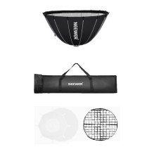 Lighting Equipment - Neewer SF120Q 120cm Parabolic Softbox with Bowens Mount, Diffusers, Honeycomb, Black