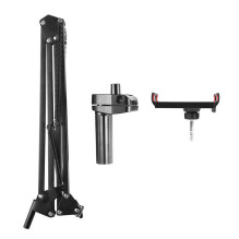 Holder - Puluz Desk Holder Adjustable Height and Angle for Tablets / Phones Black Holder - Puluz Desk Holder Adjustable Height and Angle for Tablets / Phones Black