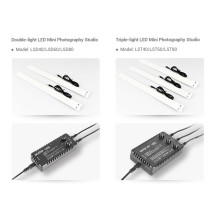 Fotografijos studija - Godox Portable Double Light LED Mini Studio (L60x60x60cm, 5800K, 10000-11000 Lumen)