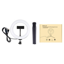 Lighting Equipment - Puluz PKT3073B LED Ring Lamp with Tripod, Adjustable Brightness, 3 Color Temperatures Lighting Equipment - Puluz PKT3073B LED Ring Lamp with Tripod, Adjustable Brightness, 3 Color Temperatures