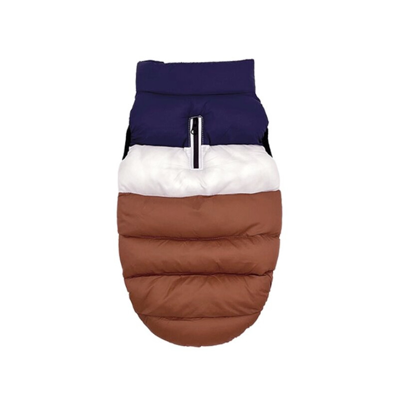 Dog Clothes - Pchełka Ralf Brown Dark Blue S, 23-27 cm Neck, 36-40 cm Chest, 2.5-10 kg, Bronze Garnet