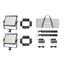 Lighting equipment - Godox LP1200R K2 RGB LED light panel set 1800K-10000K black Lighting equipment - Godox LP1200R K2 RGB LED light panel set 1800K-10000K black
