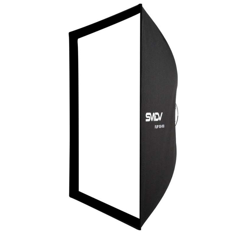Apšvietimo Įranga - SMDV Speedbox Flip 100x100 Softbox, Vidinis ir Priekinis Difuzorius, Atsparus Oro Sąlygoms