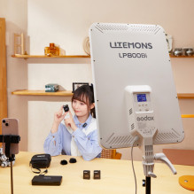 Lighting Equipment - Godox LP800Bi Litemons Bi Color LED Panel Light 2800K-6500K Silent Operation White Lighting Equipment - Godox LP800Bi Litemons Bi Color LED Panel Light 2800K-6500K Silent Operation White