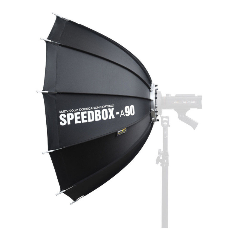 Apšvietimo įranga - SMDV Speedbox A90 Softbox 90cm Double Diffuser Ripstop Nylon