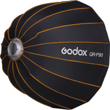 Lighting equipment - Godox Quick Release Parabolic Softbox QR P90 Bowens Silver Lighting equipment - Godox Quick Release Parabolic Softbox QR P90 Bowens Silver