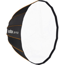 Apšvietimo Įranga - Godox Quick Release Parabolic Softbox QR PF120, Profoto Mount, Sidabrinis Apšvietimo Įranga - Godox Quick Release Parabolic Softbox QR PF120, Profoto Mount, Sidabrinis