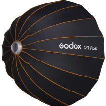 Lighting Equipment - Godox Quick Release Parabolic Softbox QR PF120, Profoto Mount, Silver Lighting Equipment - Godox Quick Release Parabolic Softbox QR PF120, Profoto Mount, Silver