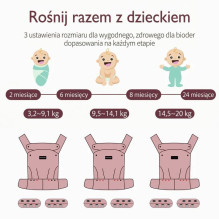 Momcozy BC001 , Baby and child carrier , Grey colour