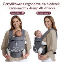 Momcozy BC001 , Baby and child carrier , Grey colour