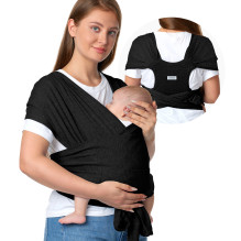 Momcozy M20SSCJ01 Nešioklė kūdikiui, juoda, nešioklė, juoda