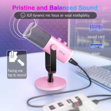 Fifine AmpliGame AM8 RGB, rožinė Fifine AmpliGame AM8 RGB, rožinė